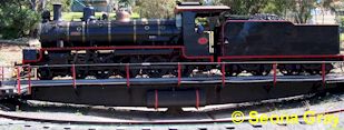 Mary Valley C17 on turntable at Imbil